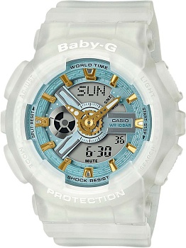 Японские наручные часы Casio Baby-G BA-110SC-7AER с хронографом