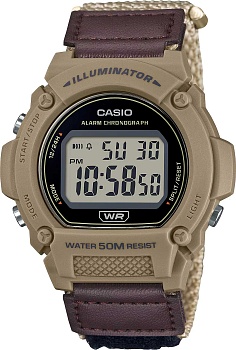 Японские наручные часы Casio Collection W-219HB-5A с хронографом