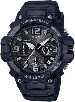 Японские наручные часы Casio Collection MCW-100H-1A3 с хронографом