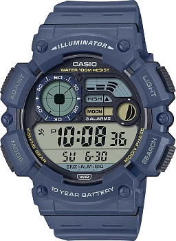 Японские наручные часы Casio Collection WS-1500H-2A с хронографом