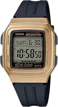 Японские наручные часы Casio Illuminator F-201WAM-9AVEF с хронографом