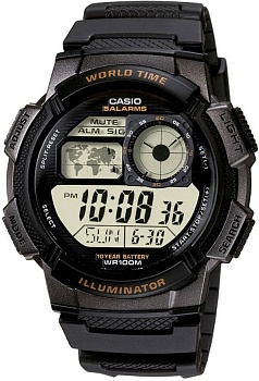 Японские наручные часы Casio Illuminator AE-1000W-1A с хронографом